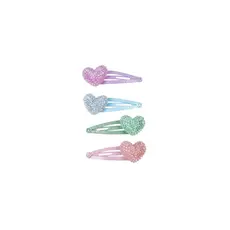 GREAT PRETENDERS SPARKLE HEART BOBBLE HAIR CLIPS