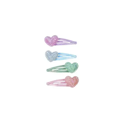 GREAT PRETENDERS SPARKLE HEART BOBBLE HAIR CLIPS