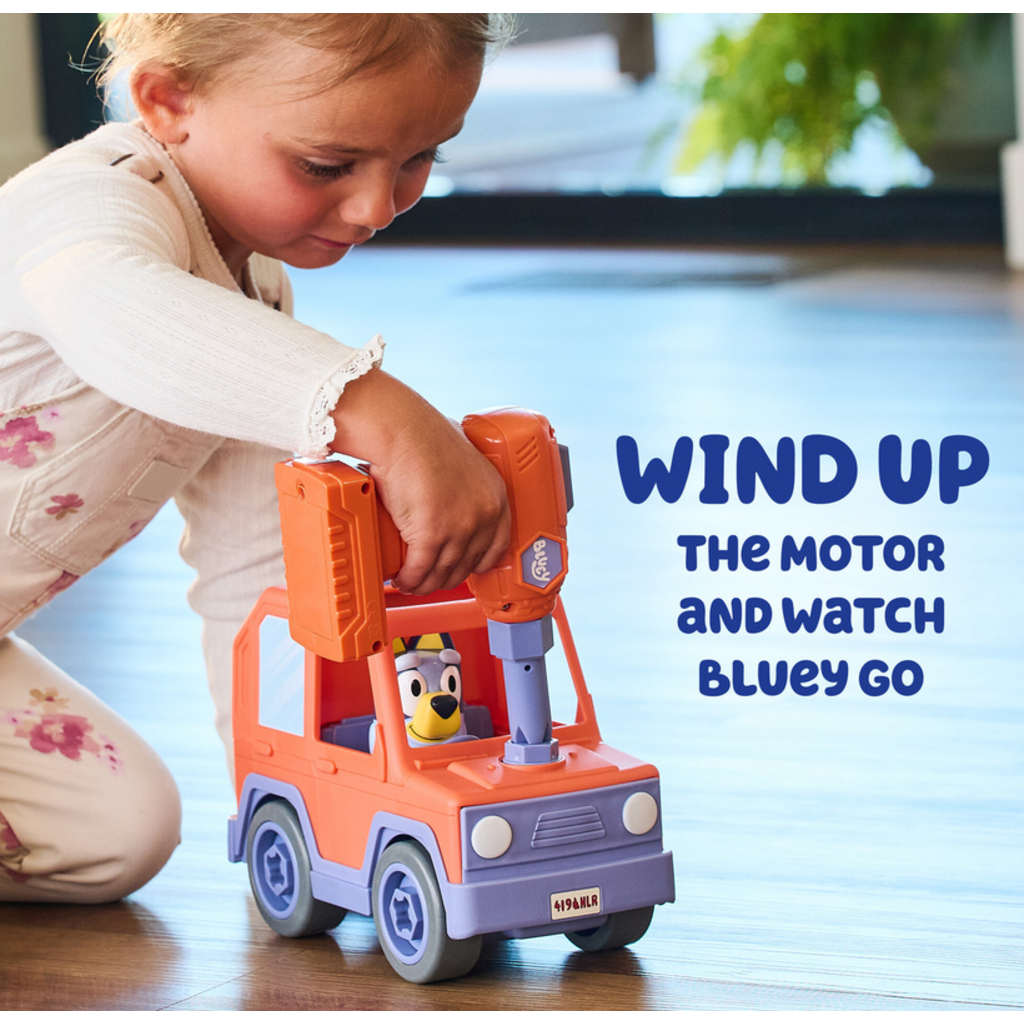 BLUEY BUILD-A-BUDDY BLUEY MOTORIZED CAR WITH DRILL