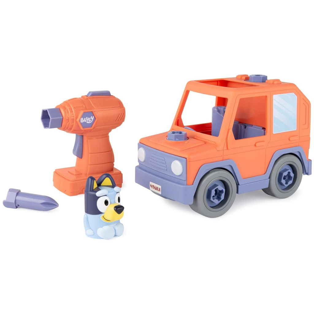 BLUEY BUILD-A-BUDDY BLUEY MOTORIZED CAR WITH DRILL