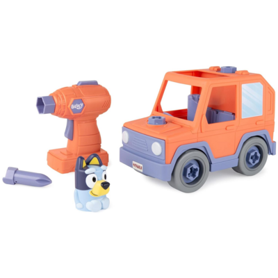 BLUEY BUILD-A-BUDDY BLUEY MOTORIZED CAR WITH DRILL