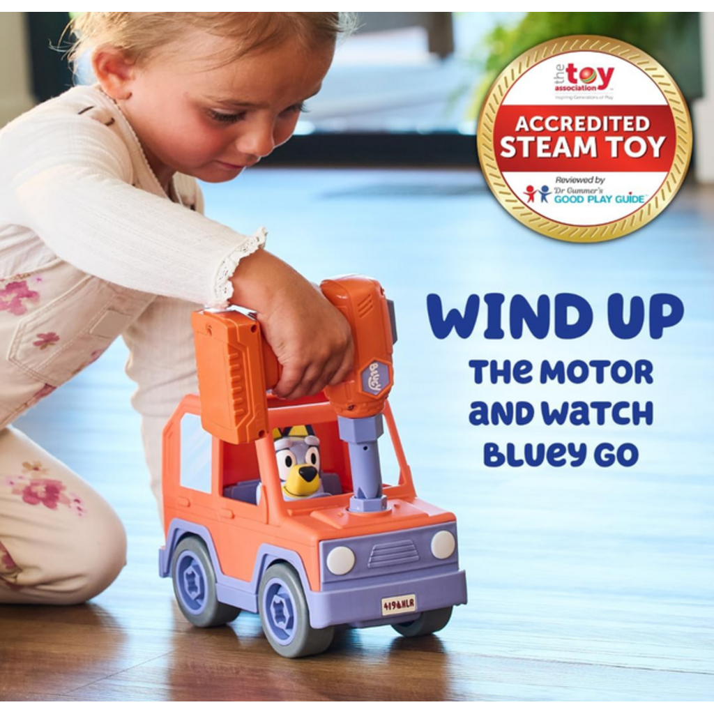 BLUEY BUILD-A-BUDDY BLUEY MOTORIZED CAR WITH DRILL