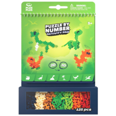 PUZZLE BY NUMBER ACTIVITY PAD - DINOSAURS