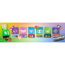 PUZZLE BY NUMBER ACTIVITY PAD - DINOSAURS