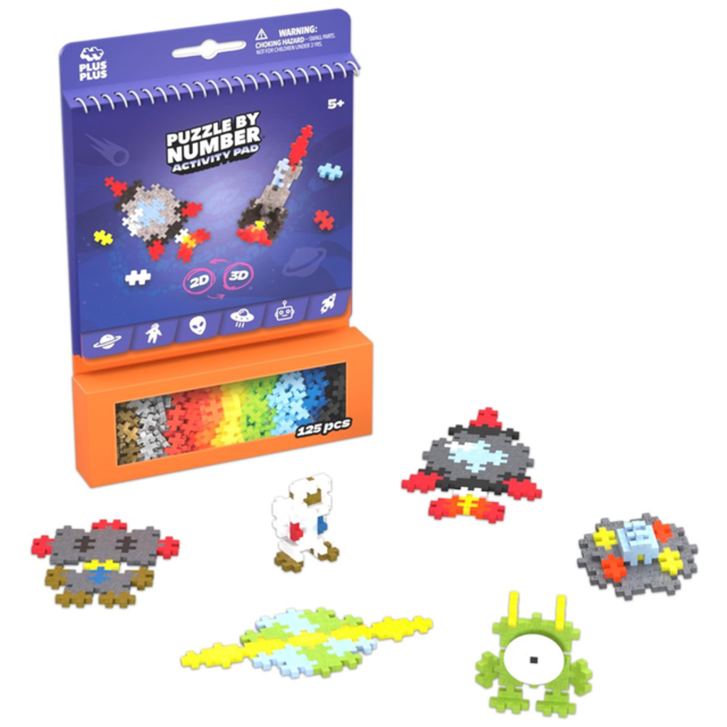 PUZZLE BY NUMBER ACTIVITY PAD - SPACE