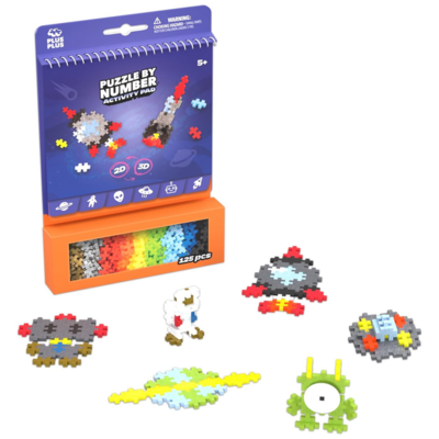 PUZZLE BY NUMBER ACTIVITY PAD - SPACE
