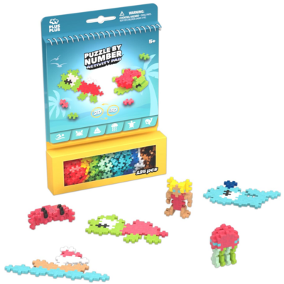 PUZZLE BY NUMBER ACTIVITY PAD - OCEAN