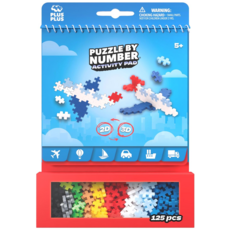 PUZZLE BY NUMBER ACTIVITY PAD - TRANSPORTATION