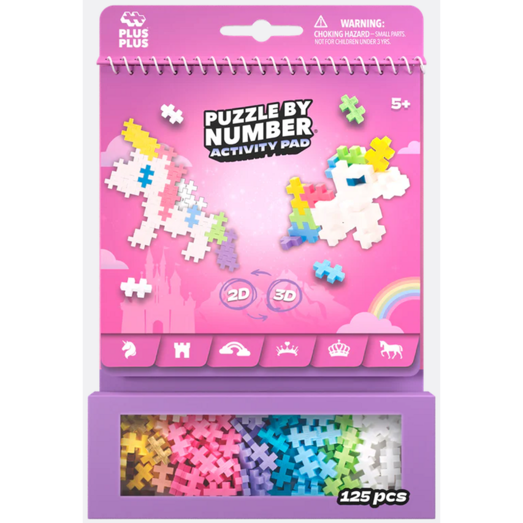 PUZZLE BY NUMBER ACTIVITY PAD - FAIRYTALE
