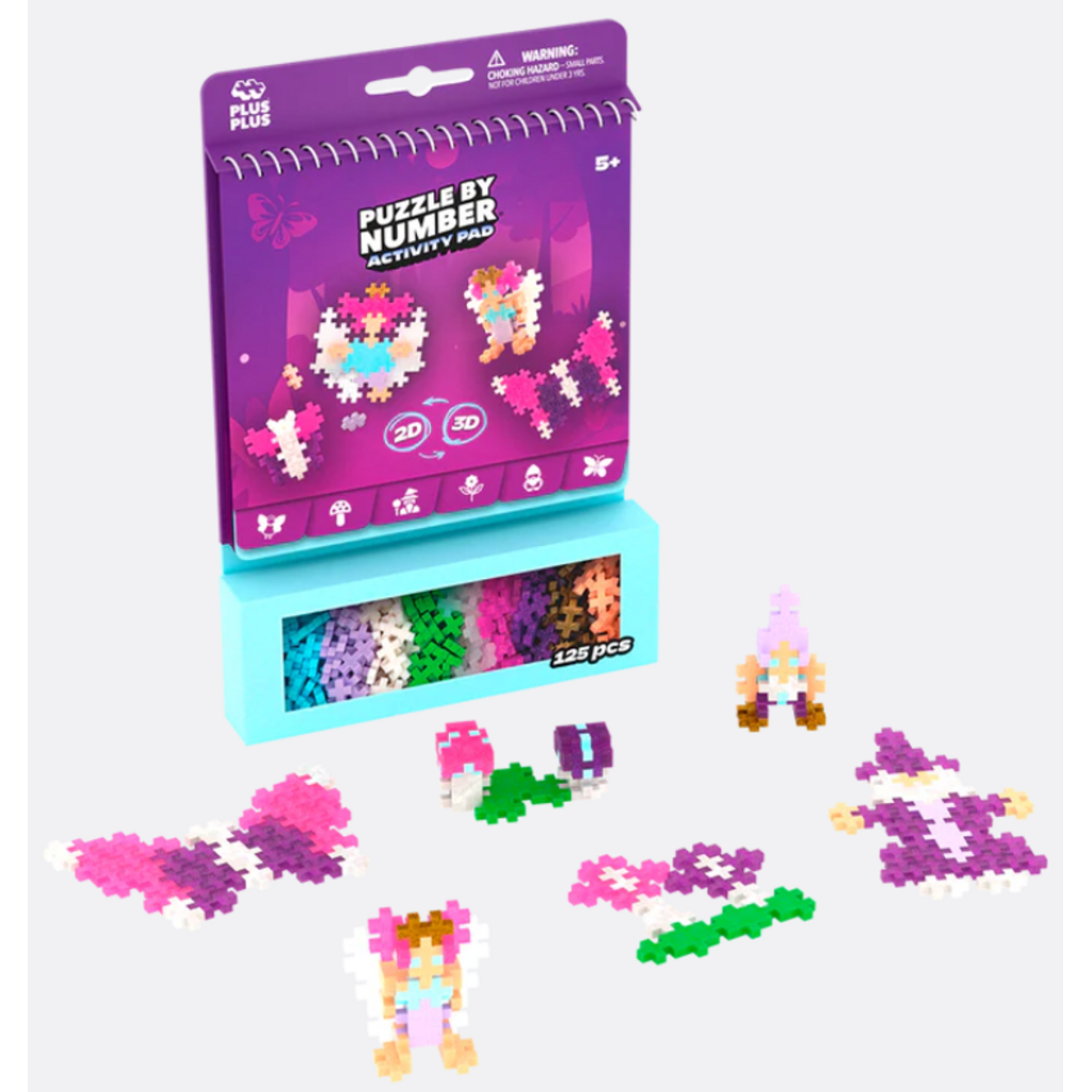 PUZZLE BY NUMBER ACTIVITY PAD - ENCHANTED FOREST