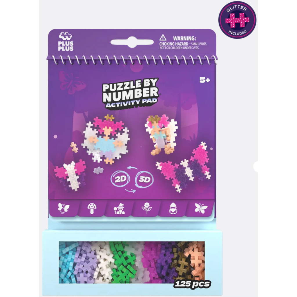 PUZZLE BY NUMBER ACTIVITY PAD - ENCHANTED FOREST