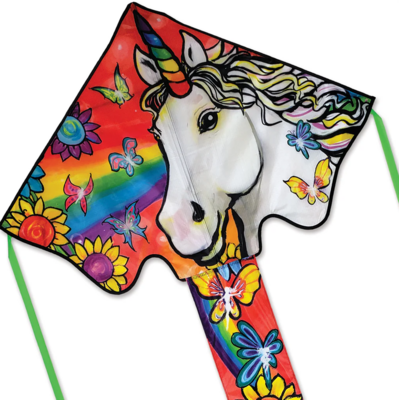 PREMIER KITE LARGE EASY FLYER KITE - UNICORN FLOWERS