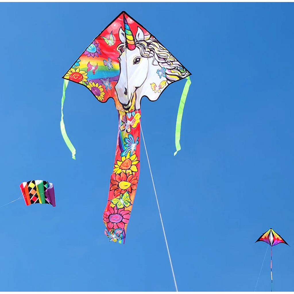 PREMIER KITE LARGE EASY FLYER KITE - UNICORN FLOWERS