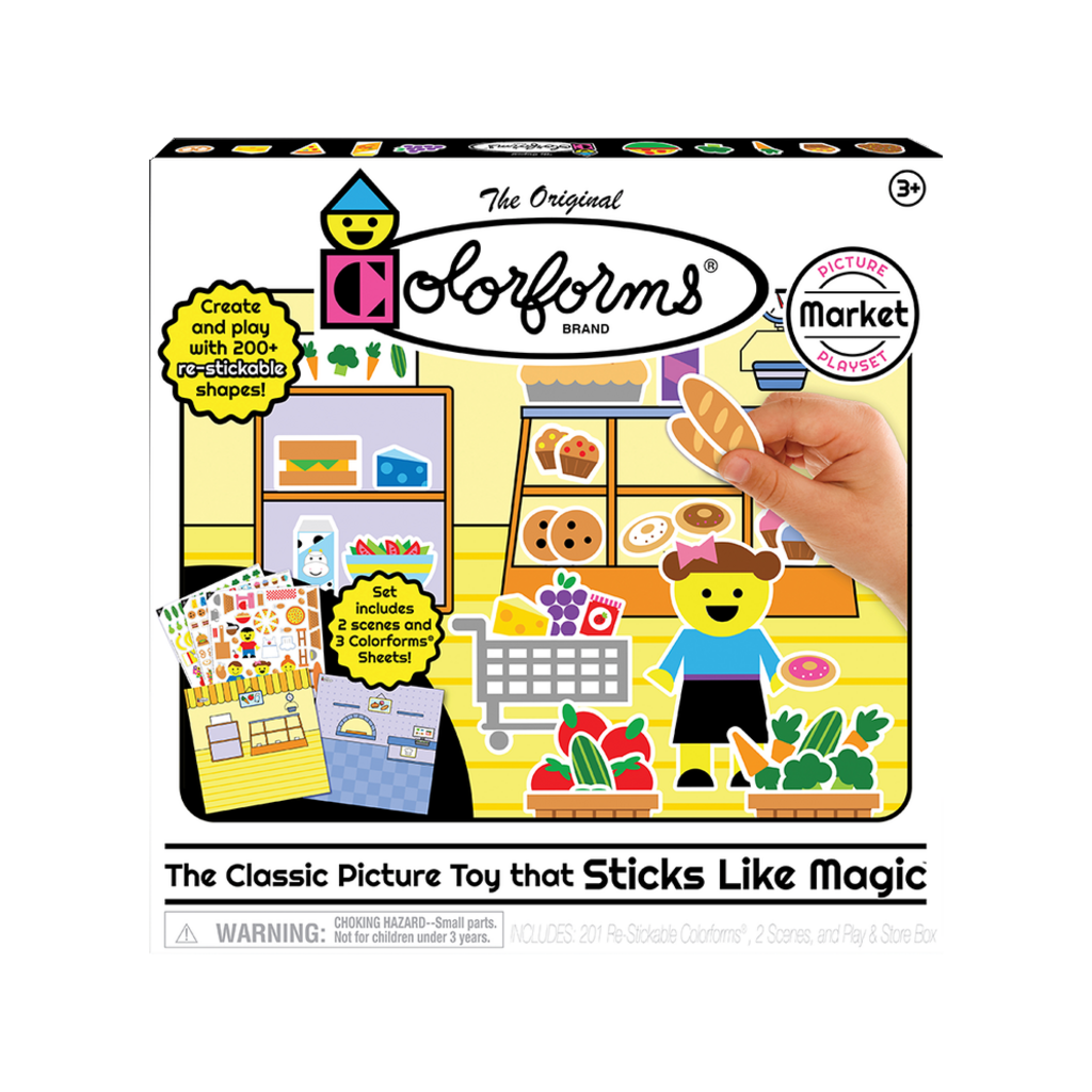 COLORFORMS MARKET PICTURE PLAYSET