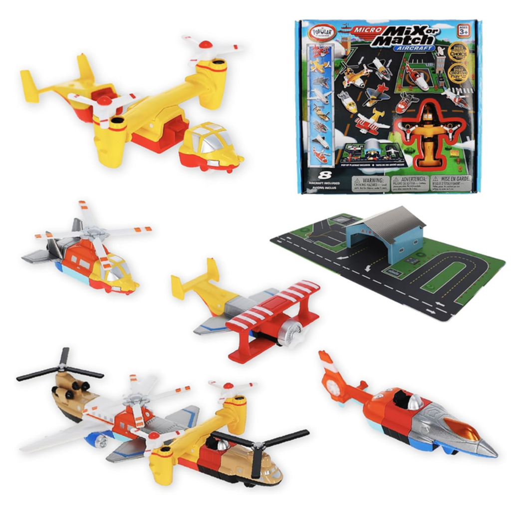 POPULAR PLAYTHINGS MICRO MIX OR MATCH AIRCRAFT