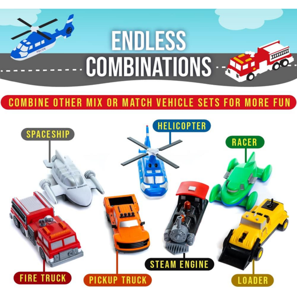 MAGNETIC MIX OR MATCH VEHICLES DELUXE 2