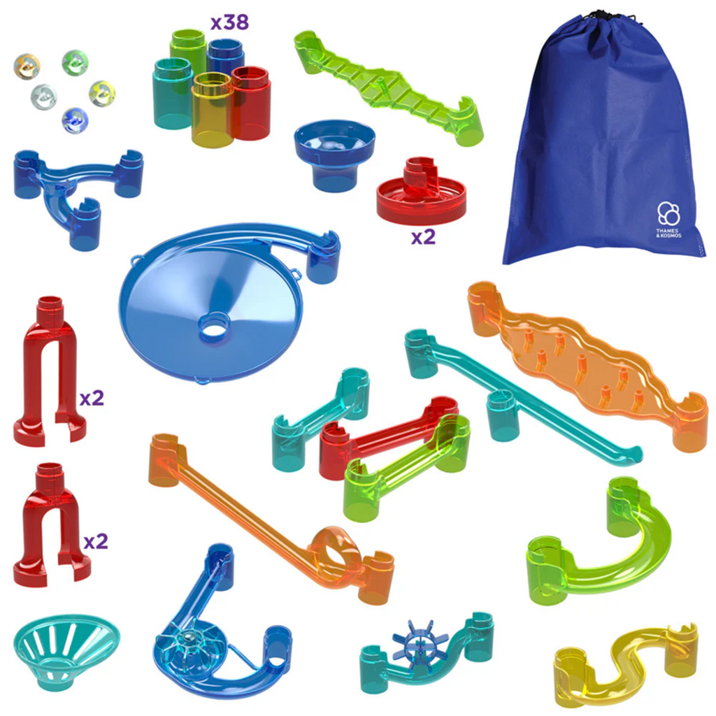 THAMES & KOSMOS MARBLE RUN ESSENTIAL 70 PIECE SET