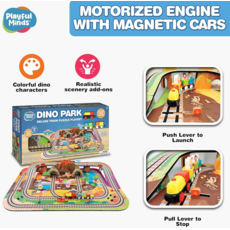 THIN AIR BRANDS DELUXE DINO PARK TRAIN PUZZLE PLAYSET