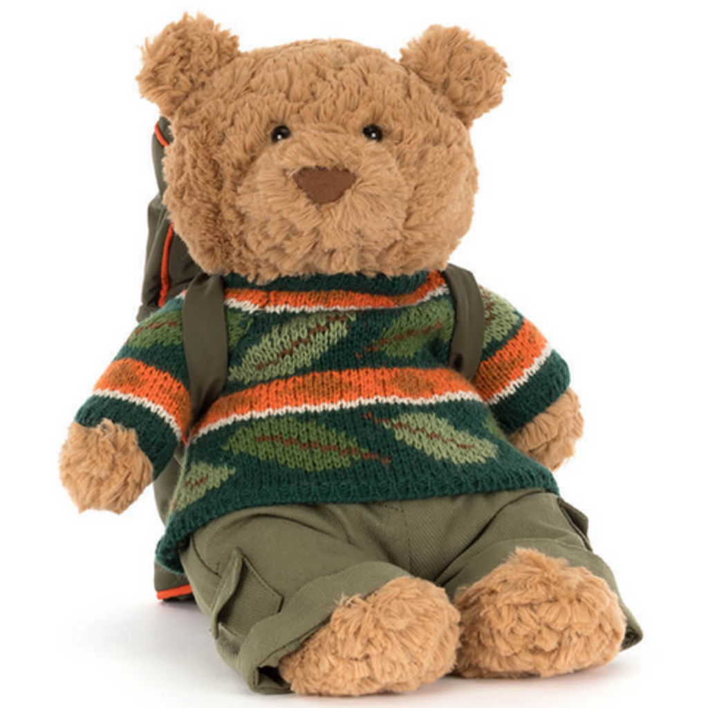 JELLY CAT BARTHOLOMEW BEAR HIKING OUTFIT