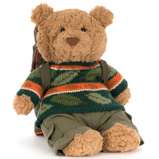 JELLY CAT BARTHOLOMEW BEAR HIKING OUTFIT