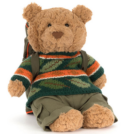 JELLY CAT BARTHOLOMEW BEAR HIKING OUTFIT