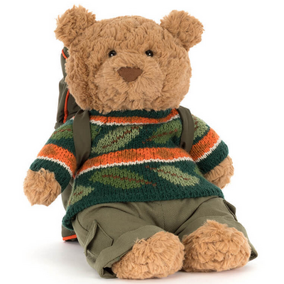 JELLY CAT BARTHOLOMEW BEAR HIKING OUTFIT