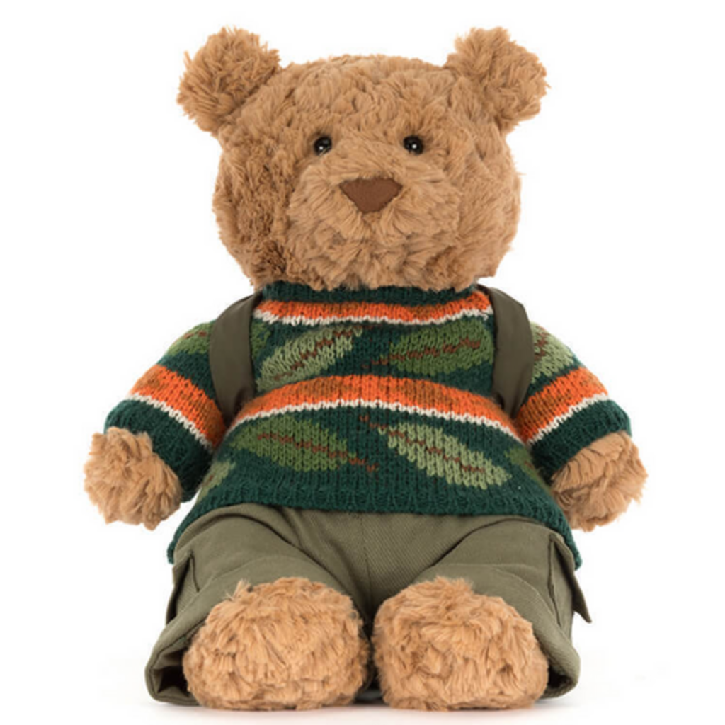 JELLY CAT BARTHOLOMEW BEAR HIKING OUTFIT