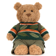 JELLY CAT BARTHOLOMEW BEAR HIKING OUTFIT