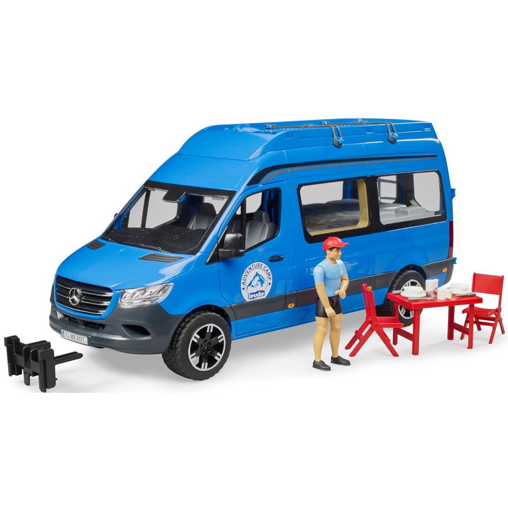 BRUDER TOYS AMERICA MERCEDES-BENZ SPRINTER CAMPER WITH DRIVER BRUDER