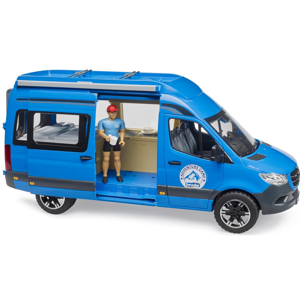 BRUDER TOYS AMERICA MERCEDES-BENZ SPRINTER CAMPER WITH DRIVER BRUDER