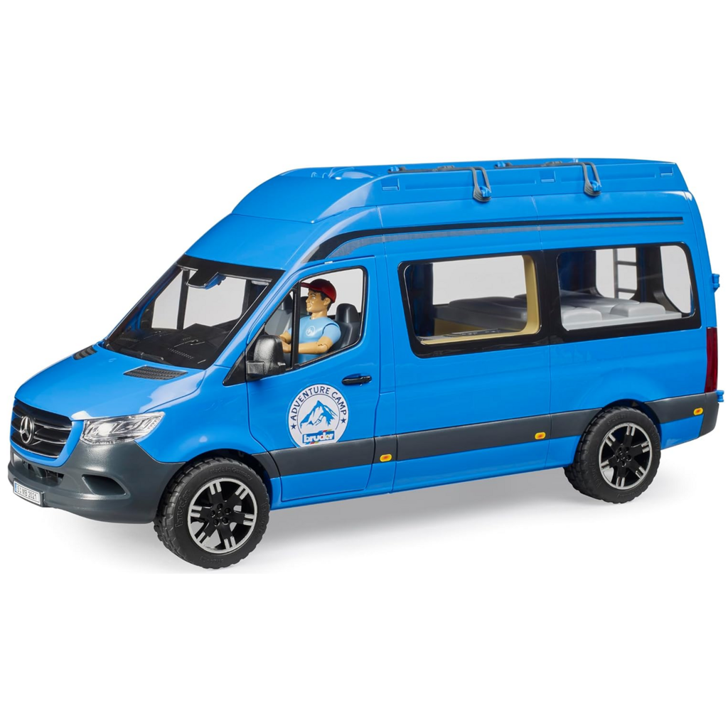 BRUDER TOYS AMERICA MERCEDES-BENZ SPRINTER CAMPER WITH DRIVER BRUDER