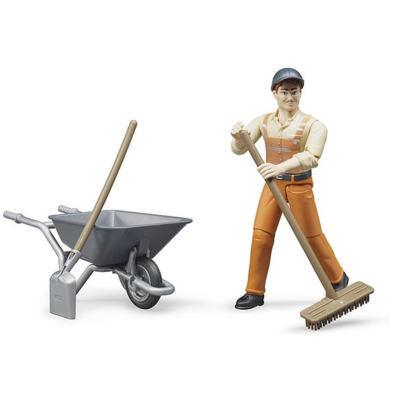 BRUDER TOYS AMERICA MUNICIPAL WORKER FIGURE SET BRUDER