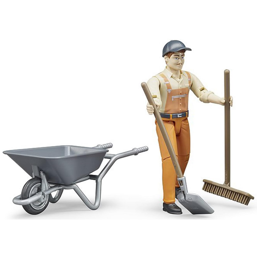 BRUDER TOYS AMERICA MUNICIPAL WORKER FIGURE SET BRUDER