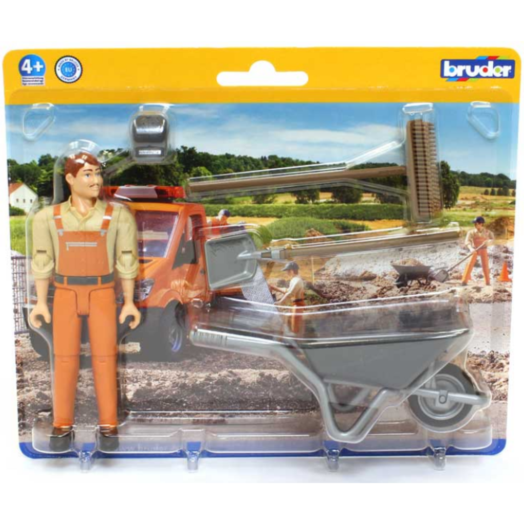 BRUDER TOYS AMERICA MUNICIPAL WORKER FIGURE SET BRUDER