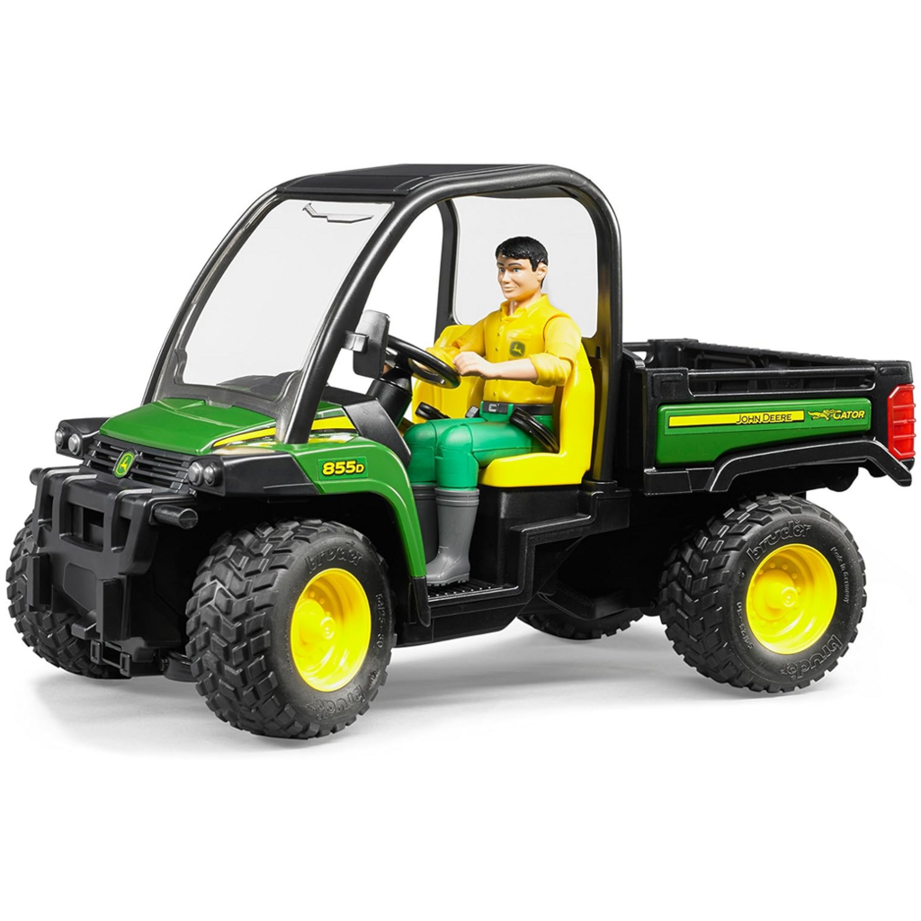 BRUDER TOYS AMERICA JOHN DEERE GATOR XUV 855D WITH DRIVER BRUDER
