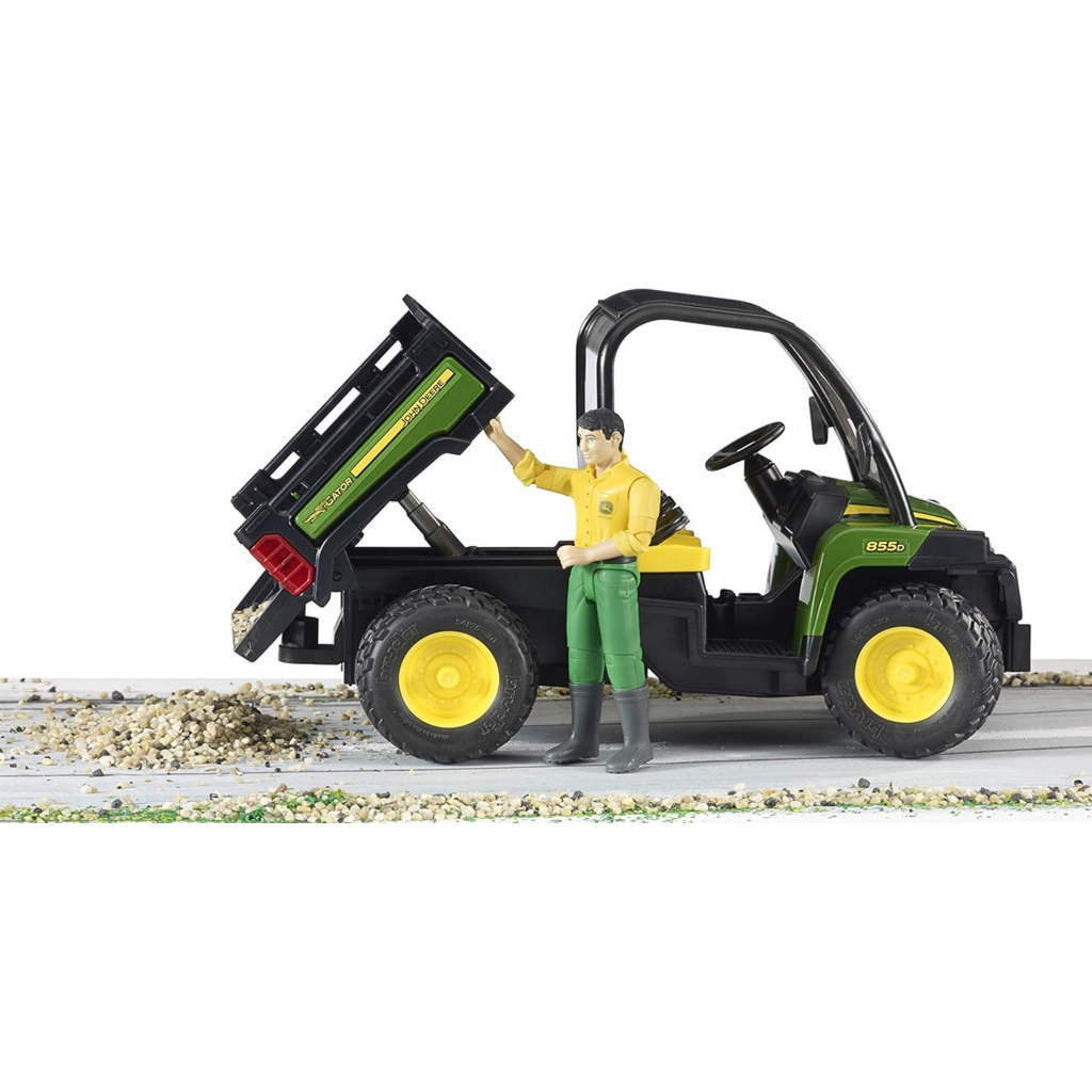 BRUDER TOYS AMERICA JOHN DEERE GATOR XUV 855D WITH DRIVER BRUDER