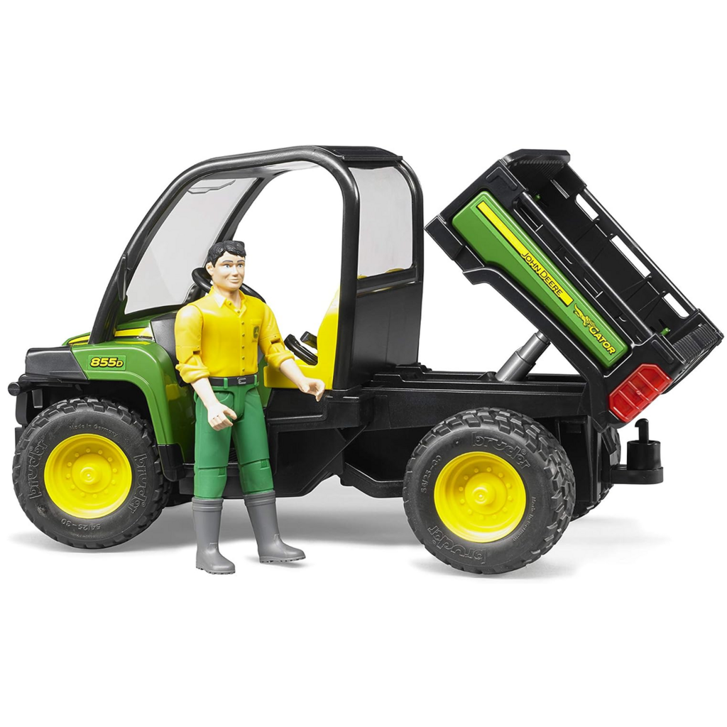 BRUDER TOYS AMERICA JOHN DEERE GATOR XUV 855D WITH DRIVER BRUDER