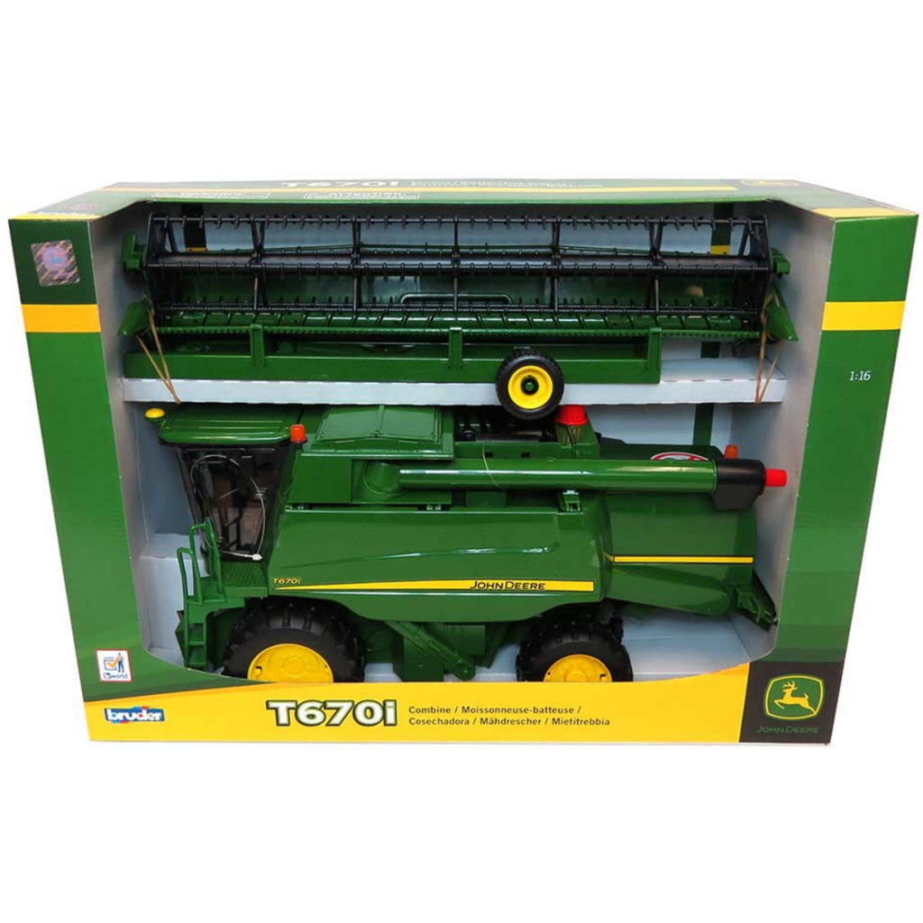 BRUDER TOYS AMERICA JOHN DEERE T670I COMBINE HARVESTER BRUDER