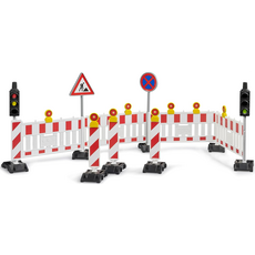 BRUDER TOYS AMERICA TRAFFIC SAFETY SET WITH TRAFFIC LIGHT ACCESSORIES BRUDER