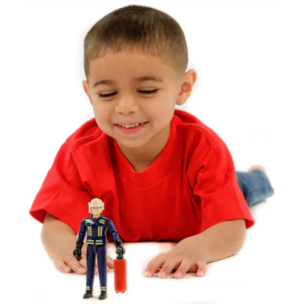 BRUDER TOYS AMERICA FIREFIGHTER BWORLD FIGURE BRUDER