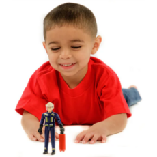 BRUDER TOYS AMERICA FIREFIGHTER BWORLD FIGURE BRUDER