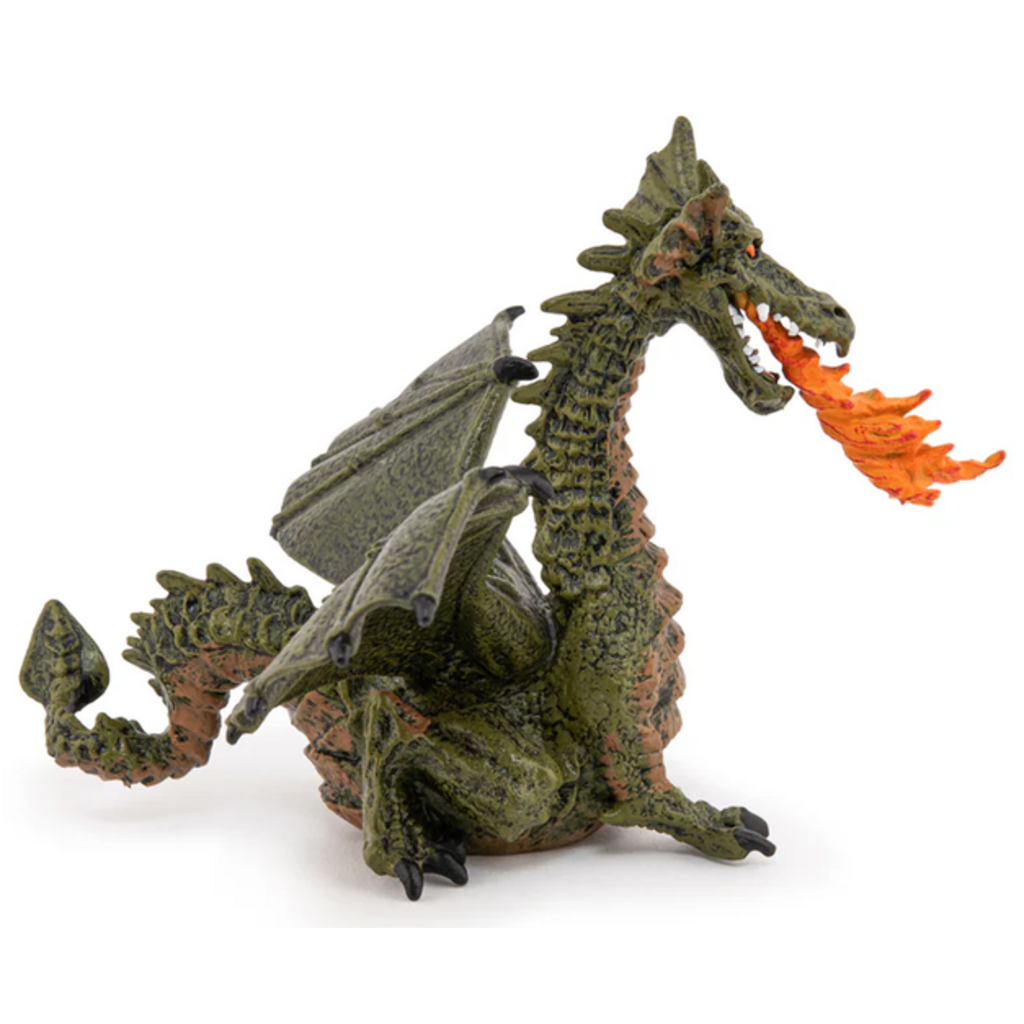 PAPO GREEN WINGED DRAGON WITH FLAME