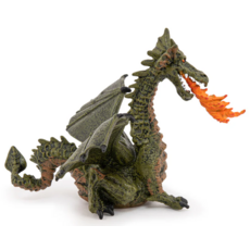 PAPO GREEN WINGED DRAGON WITH FLAME