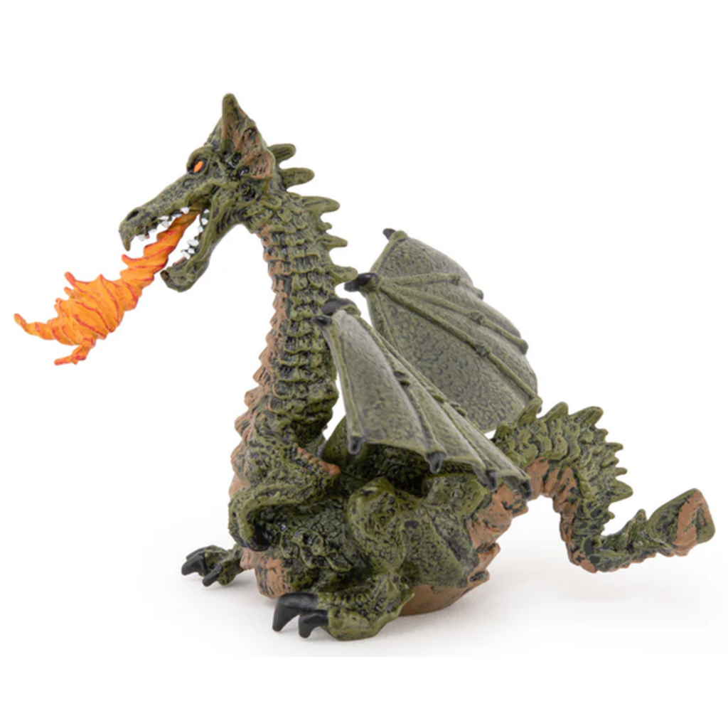 PAPO GREEN WINGED DRAGON WITH FLAME