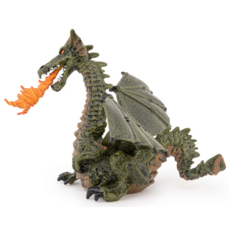PAPO GREEN WINGED DRAGON WITH FLAME