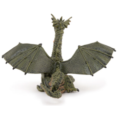 PAPO GREEN WINGED DRAGON WITH FLAME