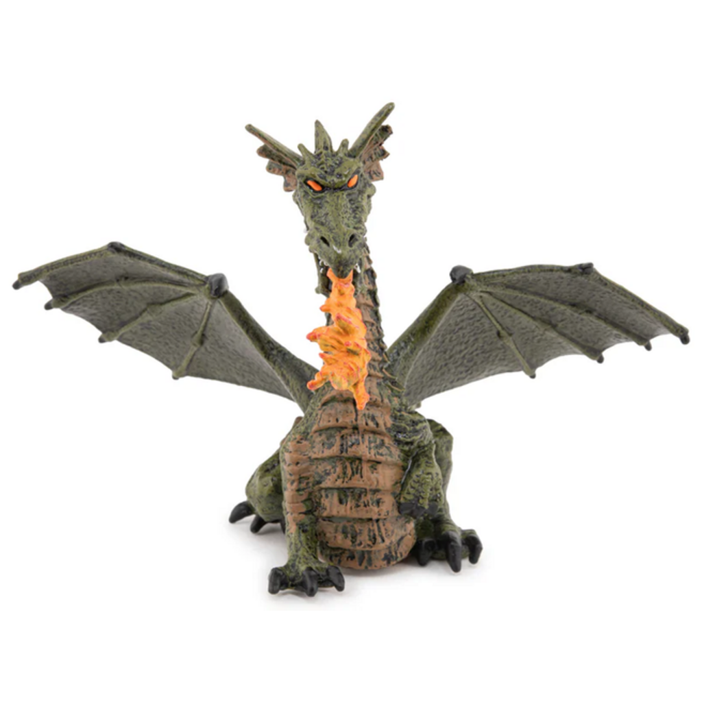 PAPO GREEN WINGED DRAGON WITH FLAME