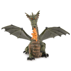 PAPO GREEN WINGED DRAGON WITH FLAME