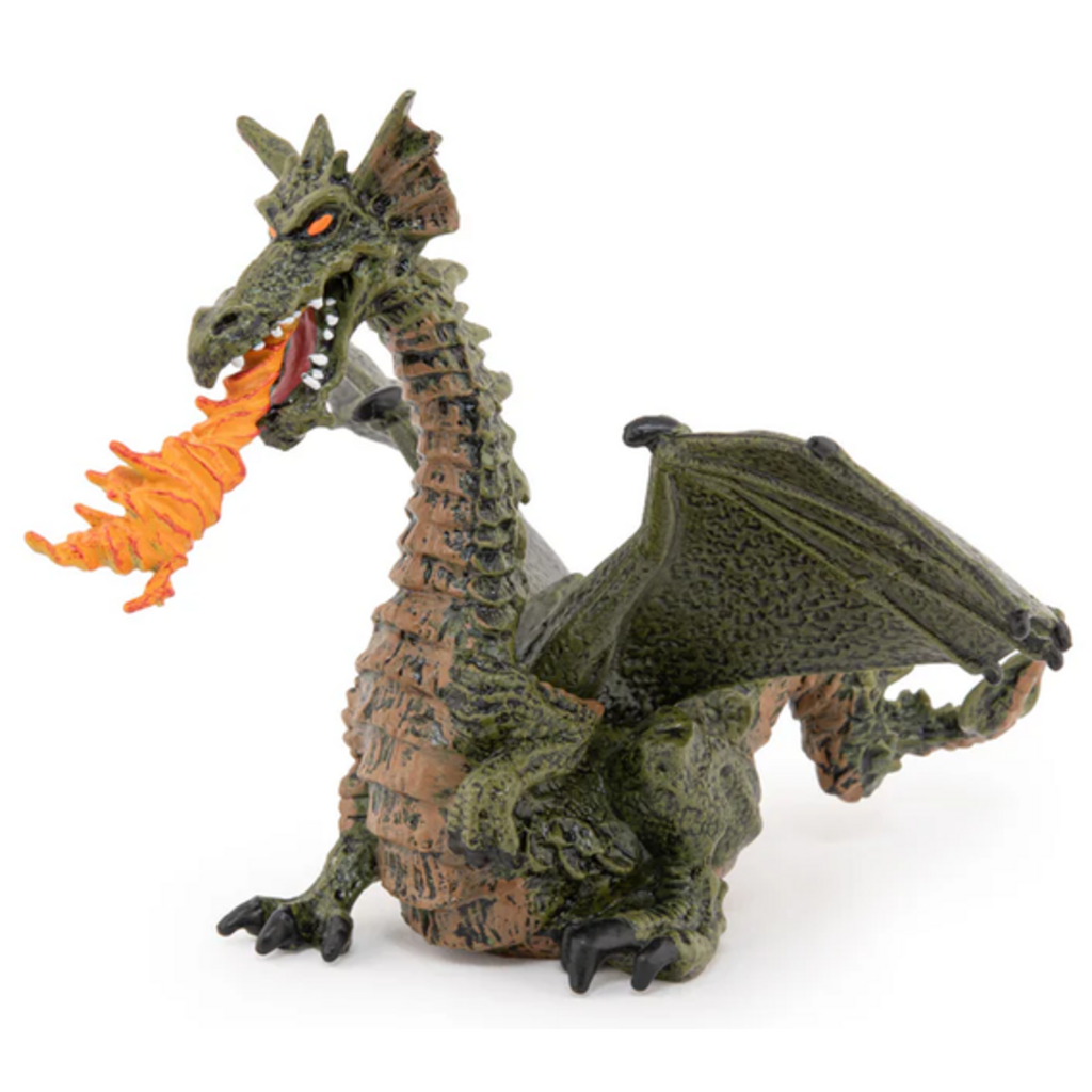 PAPO GREEN WINGED DRAGON WITH FLAME
