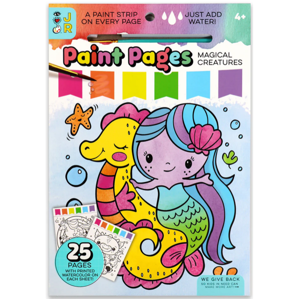 BRIGHT STRIPES PAINT PAGES MAGICAL CREATURES